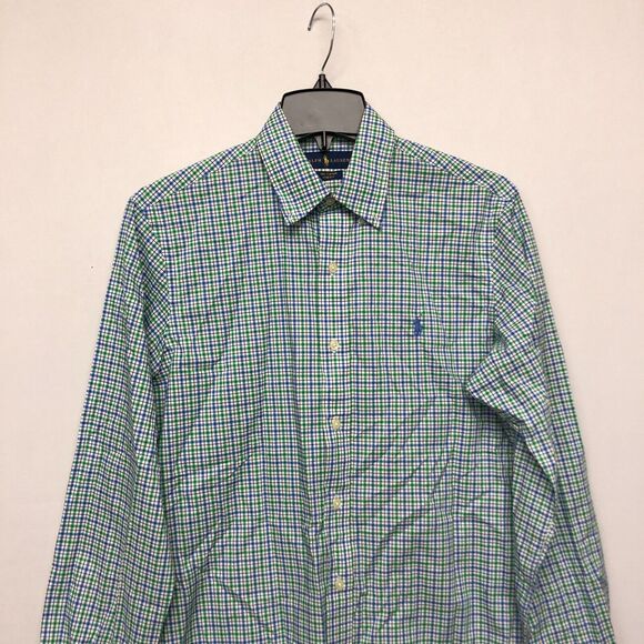 Ralph Lauren Men Long Sleeve Button Up Shirt Size Small Plaid Stretch B262 -23 - Picture 10 of 14